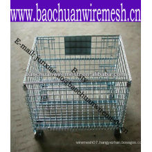 Easy operated stacking containers/steel wire in store(supplier)